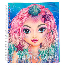 libro de colorear create your fantasy face top model fantasy model coloring books fantasy