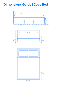 cove bed scale comparison furniture details drawing queen size bed frames bed frame design