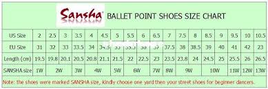 Sansha Dance Shoes Size Chart All About The Best Shoes