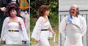 It also stars jared leto, jeremy irons, jack huston, reeve carney, salma hayek, and al pacino. Lady Gaga In Wedding Gown Jared Leto Unrecognizable On House Of Gucci Set Photos