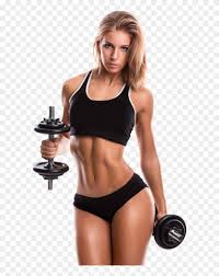 beautiful y fitness models clipart