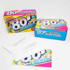 The 1980s introduced an iconic pop culture, but the people who influenced the decade have changed. 1980s Trivia Cards Awesome 80s Music Trivia 80s Tv Show