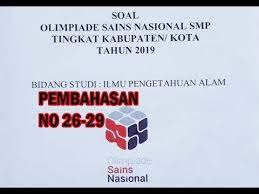 Maybe you would like to learn more about one of these? Pembahasan Soal Osn Ipa Smp 2019 No 26 29 Tingkat Kabupaten Youtube
