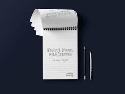 Free Notepad Psd Mockup Pixlov Free Notepad Free Psd Mockups Templates Mockup Free Psd