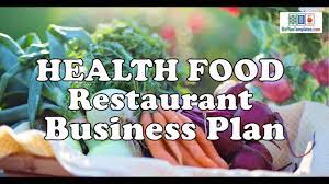 Health Food Restaurant Business Plan Template With Example Sample Youtube