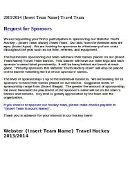 50 Sample Sponsorship Letters In Pdf Ms Word