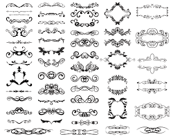 A Useful Roundup Of Free Calligraphy Vectors Starsunflower Studio Blog Design Elements Retro Design Vector Free