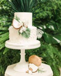 Tropical Wedding Ideas That Will Transform Your Big Day Into An Oasis Tropical Wedding Cake Wedding Cake Options Beach Wedding Cake