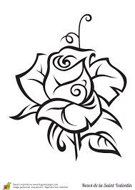 Coloriage Rose En 2020 Coloriage Rose Coloriage Dessin Rose