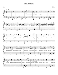 In 2019, she took back the fame. Lizzo Truth Hurts Sheet Music For Piano Solo Musescore Com