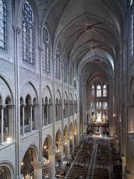 Cathedral Notre Dame Paris Interior Nave Gallery Level Looking Northeast Sacred Architecture Gothic Cathedral Ancient Architecture