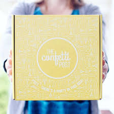 Yellow Box Design Packaging For Our Party In A Box Care Packages Subscription Box Design Gift Box Design Packaging Design Trends