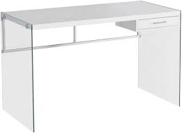 That's why we have a wide range of tables in different shapes, colors and materials, to make sure. Monarch Specialties Inc 48 L Glossy White With Tempered Glass Computer Desk I 7209 Kullberg S Brandsource Home Furnishings Brandon Mb
