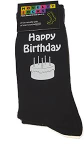 A beer mug cake is perfect for men who. Happy Birthday Black Mens Socks Printed With Cake Design Amazon Co Uk Toys Games