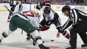 Wild vs Avalanche playoff matchup in action