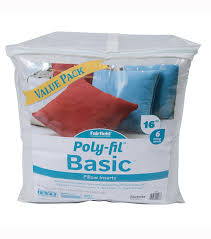 Pillow forms are the pillow inserts that give the pillow its shape and helps it do its job of giving you soft support and comfort. Poly Fil Basic 16 X16 Pillow Inserts Value Pack Joann