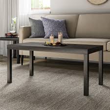 To make it easier for you to make a choice, we reviewed each of them separately. Black Wood Grain Dhp Parsons Modern Coffee Table Home Furniture Ekbotefurniture Com