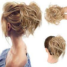 Made of matt synthetic heat friendly hair fiber. Buy Hmd Tousled Updo Messy Bun Hair Piece Hair Extension Ponytail With Elastic Rubber Band Updo Extensions Hairpiece Synthetic Hair Extensions Scrunchies Ponytail Hairpieces For Women Online In Turkey B07zgfv66r