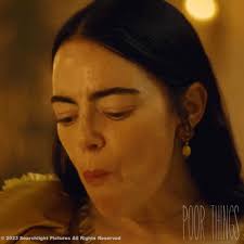 Spitting Bella Baxter GIF