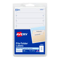 It allows you to be more organized when you add the labels to your folders, giving you an easy way to. File Folder Labels Avery Com