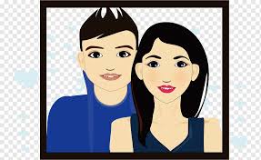Remaja pun tidak mau ketinggalan dengan masih mendownload poster animasi untuk digunakan dp di medsos. Ilustrasi Pasangan Pasangan Suami Istri Cinta Bingkai Wajah Png Pngwing