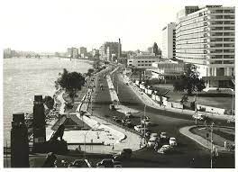 Photo Dating Back To The Early 60 S Of The East Nile Corniche On The Right Is The Hilton Hotel Which Opened In 1959 And Was Holidays In Egypt Old Egypt Egypt