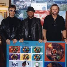 Did you know the Bee Gees' hometown of Douglas, on the Isle of Man, once  honored them with their very own set of postage stamps? Six stamps were  issued to celebrate the
