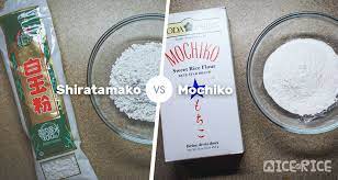 The medium or long grain rice. The Differences Of Shiratamako Mochiko And Other Glutinous Rice Flour Ice Or Rice