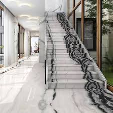 Panda white marble design stairs tread floors and stairs. Bkf Decor Solutions On Instagram Check Some Ideas For Panda White Marble Just Stunning Pandawhitemarble Whitepanda Stairs Design Stairs Staircase Design
