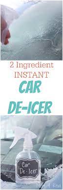2 Ingredient Homemade Car De Icer Spray Removes Ice In Seconds Mom 4 Real Cleaning Hacks Household Hacks Helpful Hints