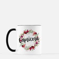 Capricorn Coffee Mug Capricorn Star Sign Mug Capricorn Etsy Capricorn Star Sign Mugs Capricorn