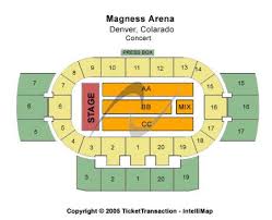 Magness Arena Seating Chart Concert