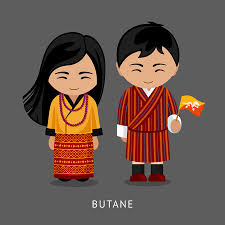The other minority groups are the bumthaps and the khengpas of central bhutan, the kurtoeps in lhuentse, the. Bhutanese In National Dress With A Flag Man And Woman In Traditional Costume Travel To Bhutan People Vector Flat Illustration Tasmeemme Com