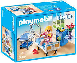 Amazon Com Playmobil Hospital Childrens Sickroom With Baby Bed And Nurse Toys Games Playmobil Playmobil Toys Playmobil Sets