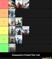 Assassin S Creed Tier List Assassin S Creed Tier List Ifunny Assassins Creed Assassins Creed Game Assassins Creed Memes