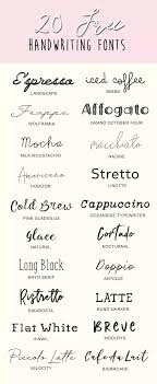 20 Free Handwriting Fonts Harfleme Alfabe Yazi Tipleri Yazi Fontlari
