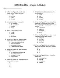 Which player holds the … Dear Martin Quiz Worksheets Teaching Resources Tpt