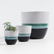 Aveiro Medium Blue Planter Cheap Plant Pots Blue Planter Plant Pot Design