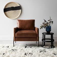 Gunnison Cognac Leather Chair In 2020 Leather Chair Living Room Leather Chair Living Room Leather