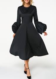 Black After 5 Dress Long Sleeve High Waist Black Dress Rosewe Com Usd 36 4596 Black Long Sleeve Dress Black Cocktail Dress Long Sleeve Cocktail Dress