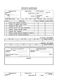 Items are listed as quarterly or seasonal, and cover plumbing, interior, electrical, appliances and exterior areas of the home. Preventive Maintenance Electrical Form Power Physics Equipment
