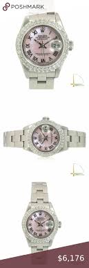 Vintage rolex, ladies rolex precision watch, rolex for ladies, rolex circa 1950's, rolex movement is at 100% , 14k white gold, ultra rare! Rolex Datejust 26mm Steel Pink Mop Diamond Watch Gender Women S Case Size 26mm Movement Original Rolex A Diamond Watch Luxury Watches For Men Rolex Datejust