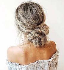 Messy bun hairstyles are the ultimate simple updo, and there's a messy bun you can wear for any day or occasion. Messy Low Updo Boho Vibe Likes Mag
