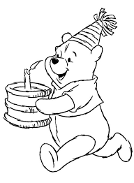Click on a winnie the pooh coloring picture below for the printable pooh bear page. Happy Birthday Winnie The Pooh Coloring Pages 116 Fine Coloring Public