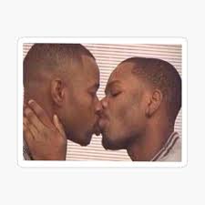 black men kissing
