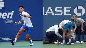Novak djokovic and 3 other tennis players have tested positive after participating in his tournament. Djokovic Line Judge Video Djokovic Disqualified From Us Open After His Shot Hits Line Judge Watch Sports News
