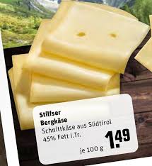 Salzburgmilch premium original bergkäse 50% 100g e. Stilfser Bergkase 100g Angebot Bei Rewe