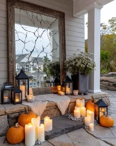 Creative front porch ideas deliver unforgettable Halloween charm guests  notice instantly. Mix bold pumpkins, playful spider webs, and glowing  lanterns for a stand-out festive entryway.