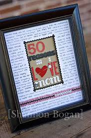 Best Birthday Gift Ideas For Mother 50 Reasons Frame Mom Birthday Gift 50th Birthday Gifts Moms 50th Birthday Gift