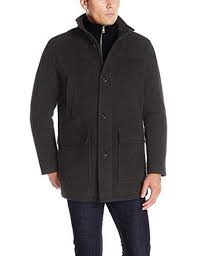 Cole Haan Signature Men S Wool Plush Car Coat With Attach Winter Outfits Men Men S Coats And Jackets Mens Clothing Styles